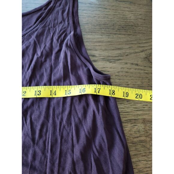 Eileen Fisher Plum Purple Silk Tank Top | Size L - Picture 6 of 9